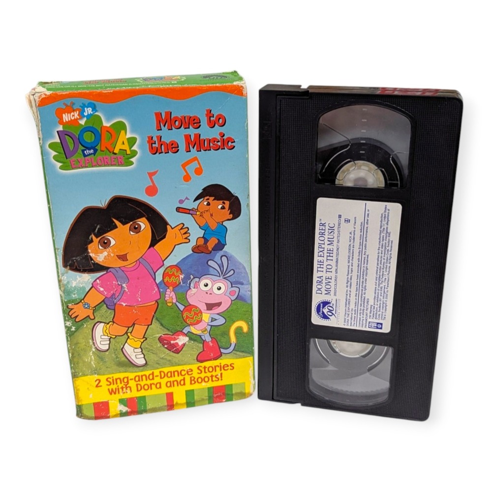 Dora the Explorer Move to the Music VHS 2002 Nick Jr Paramount Sing Along